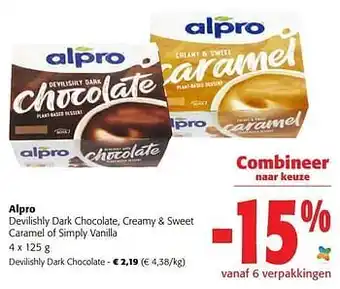 Colruyt Alpro devilishly dark chocolate aanbieding