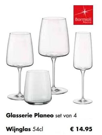 Multi bazar Glasserie planeo set van 4 wijnglas aanbieding