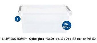 Lidl Opbergbox aanbieding