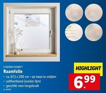 Lidl Raamfolie aanbieding