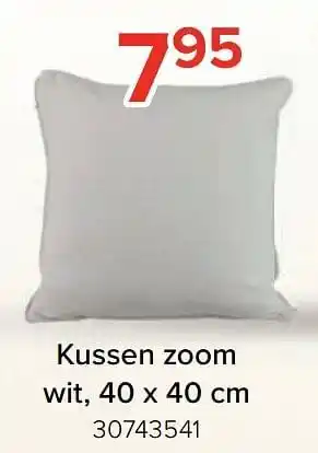 Kussen zoom wit