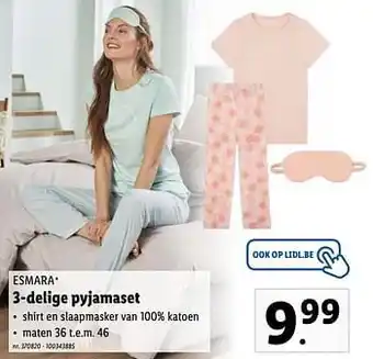 3-delige pyjamaset