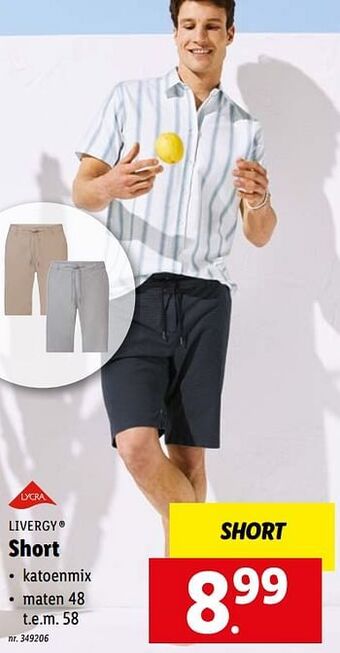 Lidl Short aanbieding