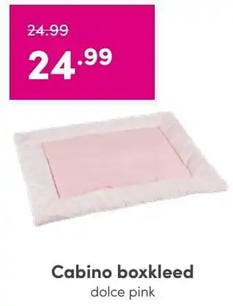 Baby & Tiener Cabino boxkleed dolce pink aanbieding