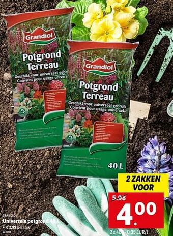Lidl Universele potgrond aanbieding