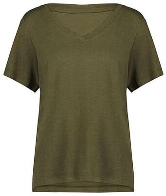 HEMA Dames T-shirt Olijf (olijf)