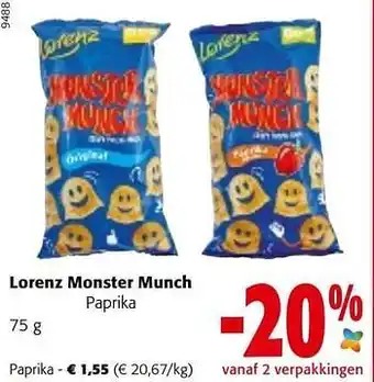 Colruyt Lorenz monster munch paprika aanbieding