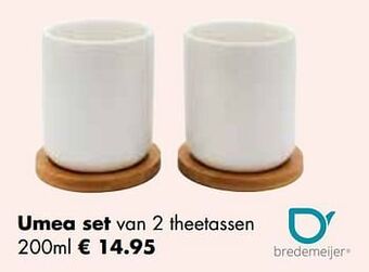Multi bazar Umea set van 2 theetassen aanbieding