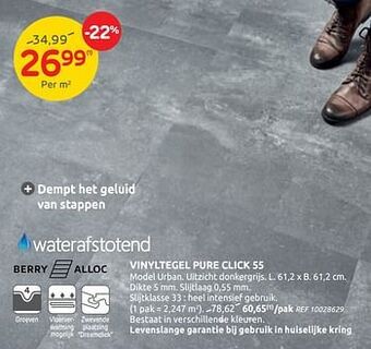 Vinyltegel pure click 55