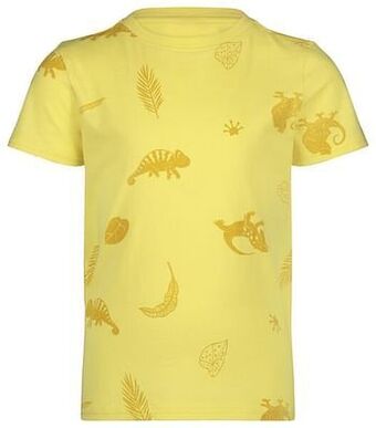 HEMA Kinder T-shirt Hagedis Geel (geel)