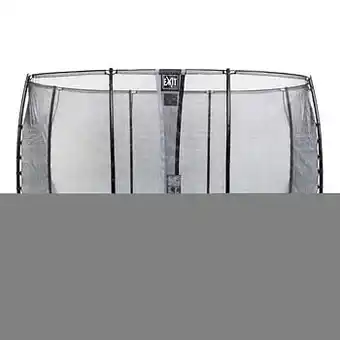 Brico Exit in-ground trampoline Elegant met veiligheidsnet Economy 244x427cm paars aanbieding