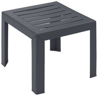 Brico Grosfillex lage tuintafel Miami PVC 40x40cm antraciet aanbieding