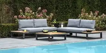Ocean Loungeset Pacifica charcoal