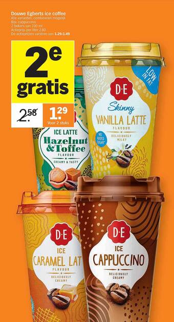 Albert Heijn Douwe Egberts Ice Coffee aanbieding