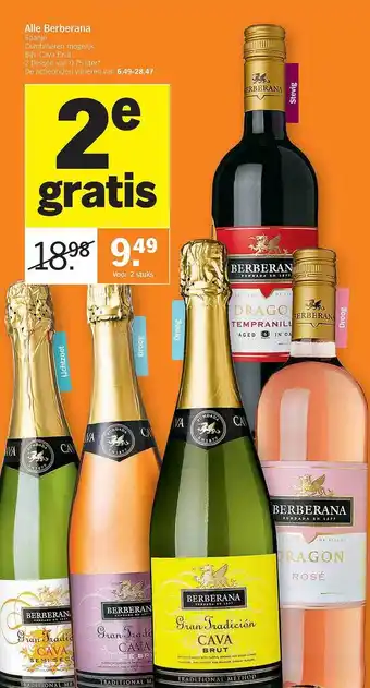 Albert Heijn Alle Barberana aanbieding