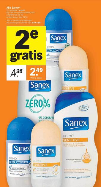 Albert Heijn Alle Sanex aanbieding