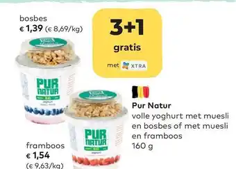 Bio Planet Pur Natur Volle Yoghurt Met Muesli En Bosbes Of Met Muesli En Framboos aanbieding