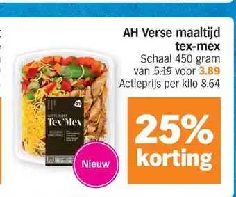 Albert Heijn Ah Verse Maaltijd Tex-mex aanbieding