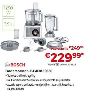 Bosch foodprocessor - b4mc812s820