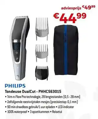 Exellent Philips tondeuse dualcut - phhc563015 aanbieding