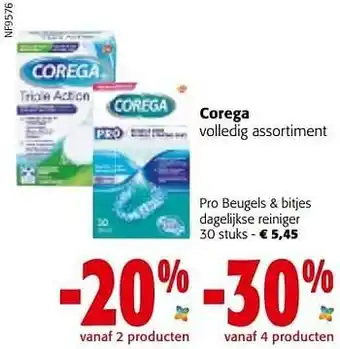 Colruyt Corega pro beugels + bitjes dagelijkse reiniger aanbieding
