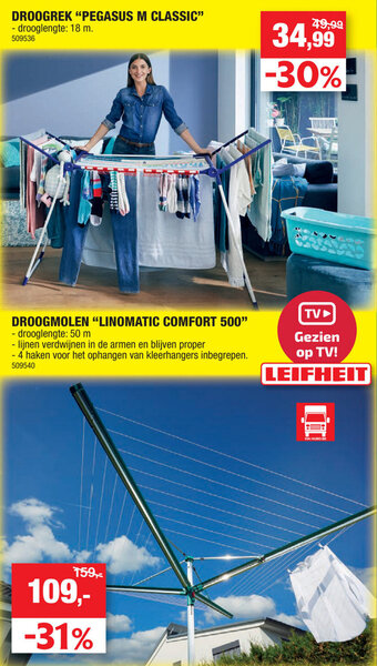 Hubo Droogrek Pegasus M Classic aanbieding