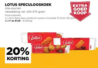 Jumbo Lotus Speculooskoek aanbieding