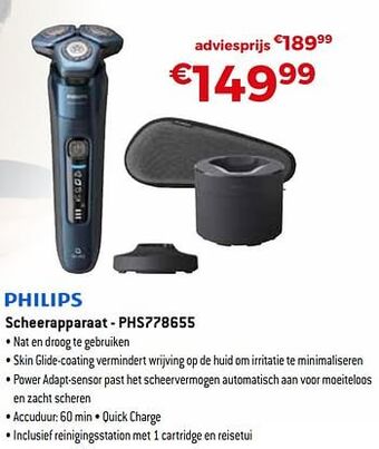 Exellent Philips scheerapparaat - phs778655 aanbieding