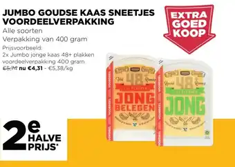 Jumbo Jumbo Goudse Kaas Sneetjes Voordeelverpakking aanbieding