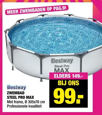 Big Bazar Bestway Zwembad Steel Pro Max aanbieding