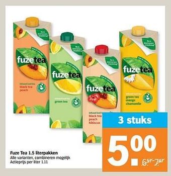 Albert Heijn Fuze tea aanbieding