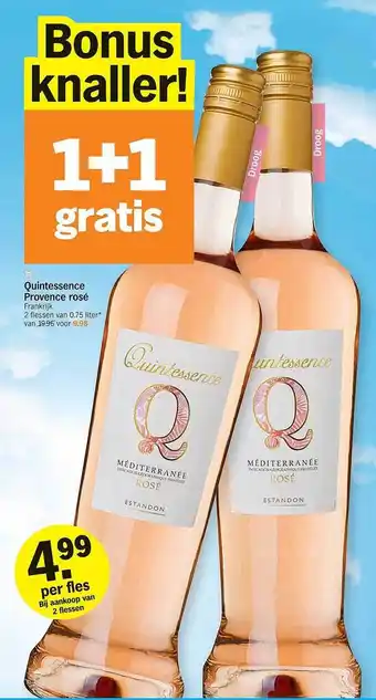 Albert Heijn Quintessence Provence Rosé 1+1 Gratis aanbieding