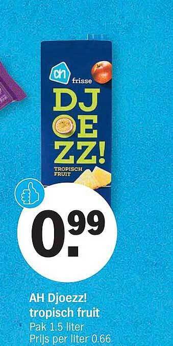 Albert Heijn Ah Djoezz! Tropisch Fruit aanbieding