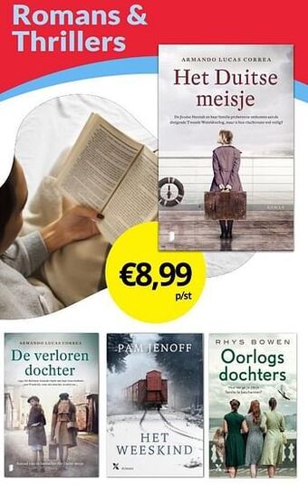 Boekenvoordeel Romans + thrillers aanbieding