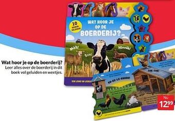 Boekenvoordeel Wat hoor je op de boerderij? aanbieding