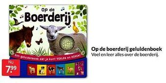 Boekenvoordeel Op de boerderij geluidenboek aanbieding