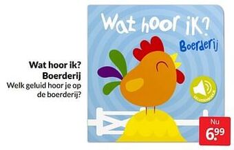 Boekenvoordeel Wat hoor ik? boerderij aanbieding
