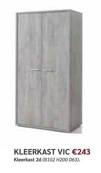 Crack Kleerkast Vic aanbieding