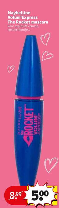 Kruidvat Maybelline Volum'express The Rocket Mascara aanbieding