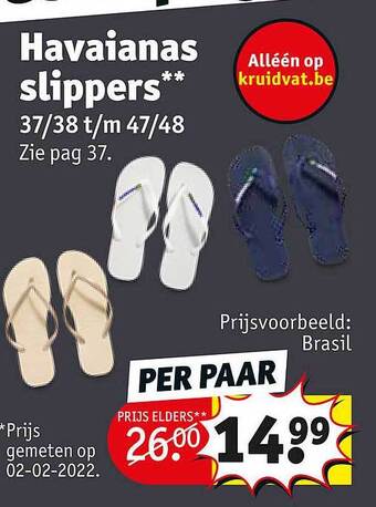 Kruidvat Havaianas Slippers aanbieding