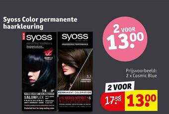 Kruidvat Syoss Color Permanente Haarkleuring aanbieding