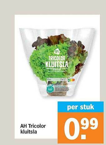 Albert Heijn Ah Tricolor Kluitsla aanbieding