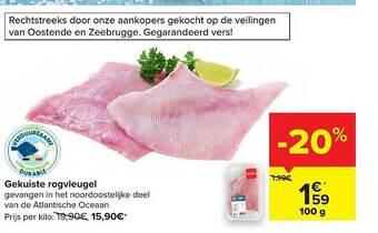 Carrefour Gekuiste Rogvleugel aanbieding