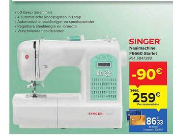 Carrefour Naaimachine aanbieding