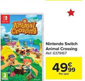 Carrefour Nintendo Switch Animal Crossing aanbieding