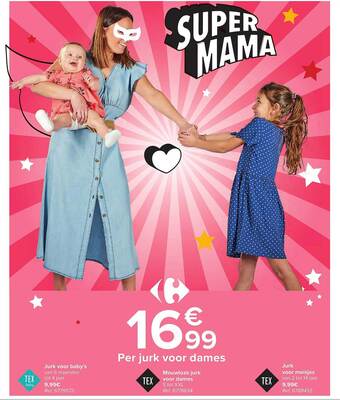 Carrefour Jurk Voor Dames aanbieding