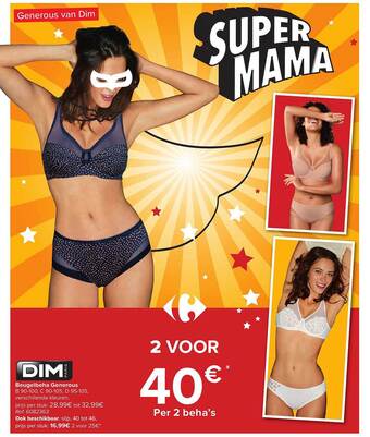 Carrefour Beugelbeha Generous aanbieding