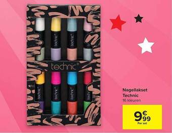 Carrefour Nagellakset Technic aanbieding