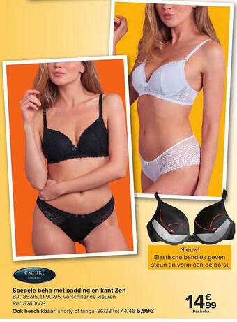 Carrefour Soepele Beha Met Padding En Kant Zen aanbieding