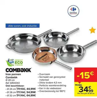 Carrefour Inox Pannen aanbieding